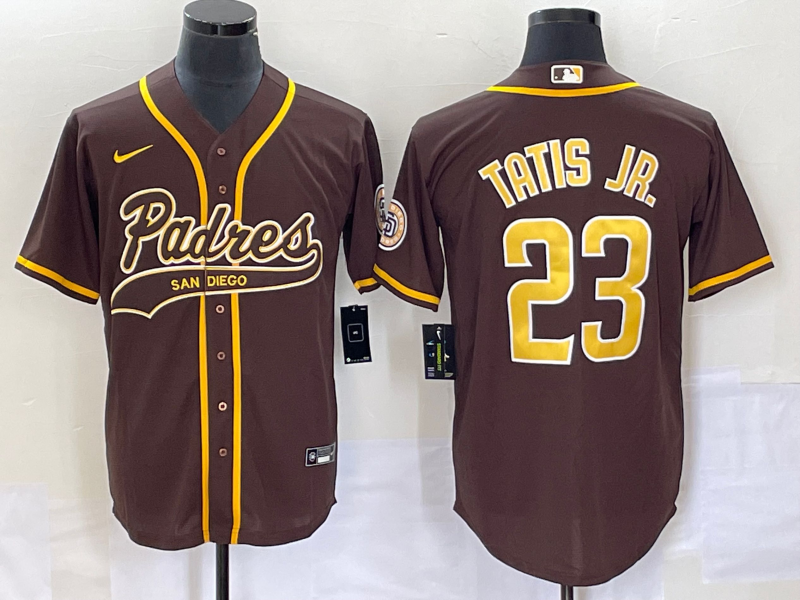 Men's San Diego Padres Fernando Tatis Jr. #23 Brown Jersey Joint Edition
